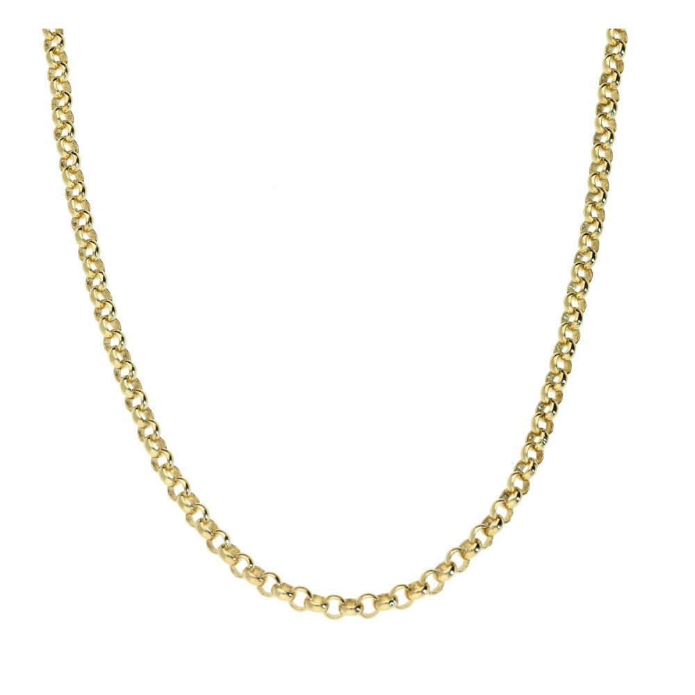 Ladies 9ct Yellow Gold 18" Belcher Chain - 7.4g