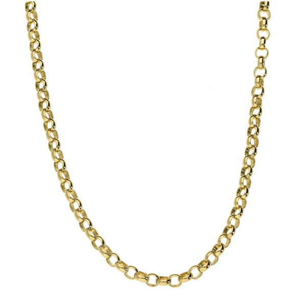 Ladies 9ct Yellow Gold 23" Belcher Chain - 12.8g