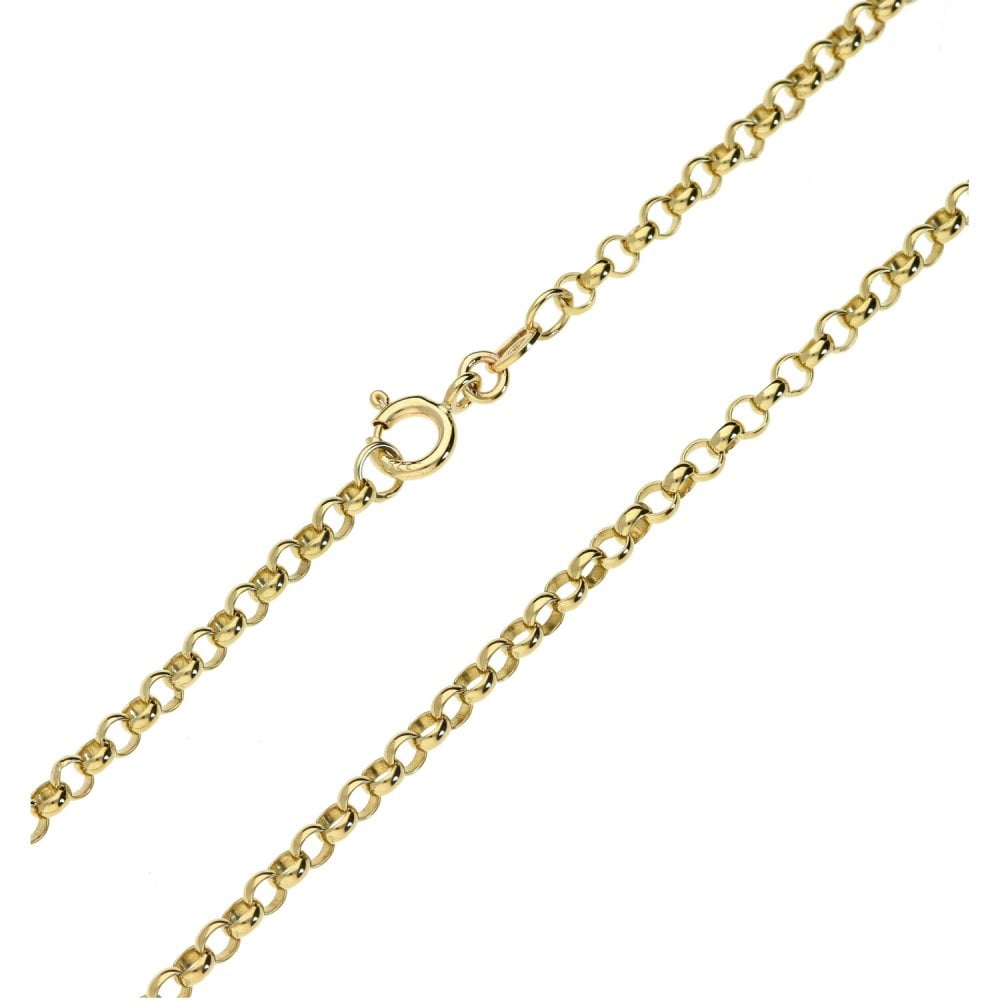 Ladies 9ct Yellow Gold 23" Belcher Chain - 12.8g