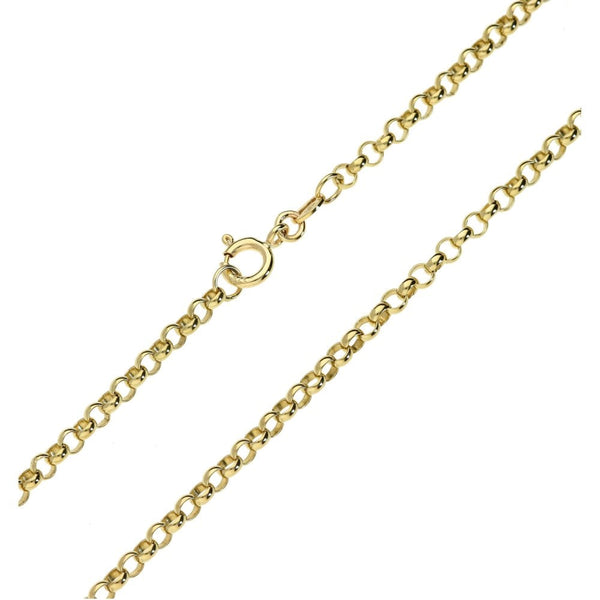 Ladies 9ct Yellow Gold 23" Belcher Chain - 12.8g
