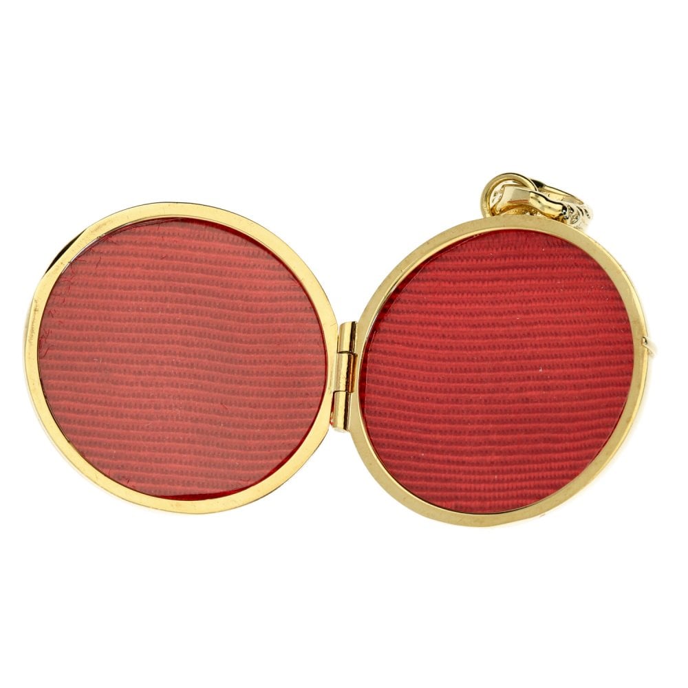Yellow Gold 2004 Half Sovereign Coin Round Locket - 10.2g