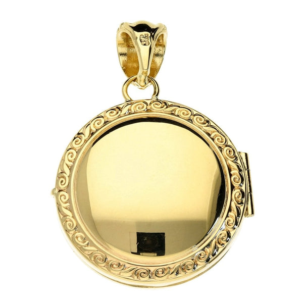 Yellow Gold 2004 Half Sovereign Coin Round Locket - 10.2g