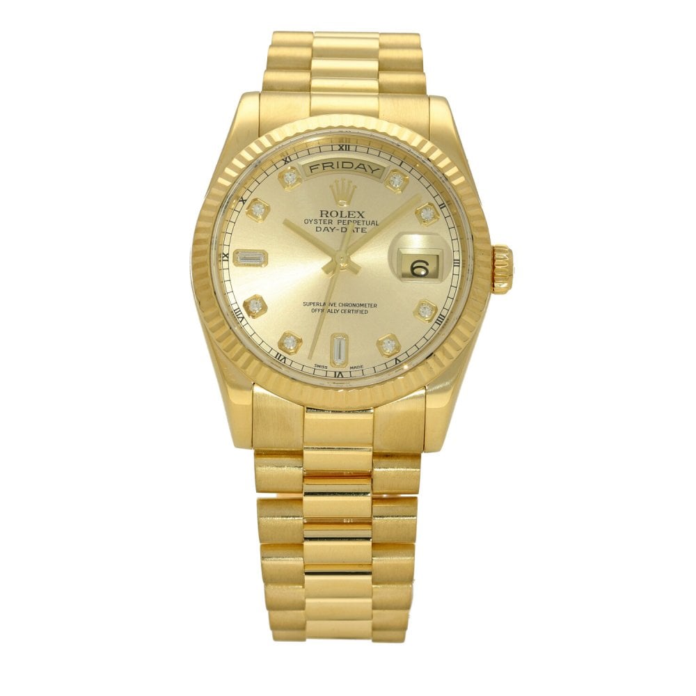Day-Date 118238 - Gold Watch - Diamond Dial - 2003
