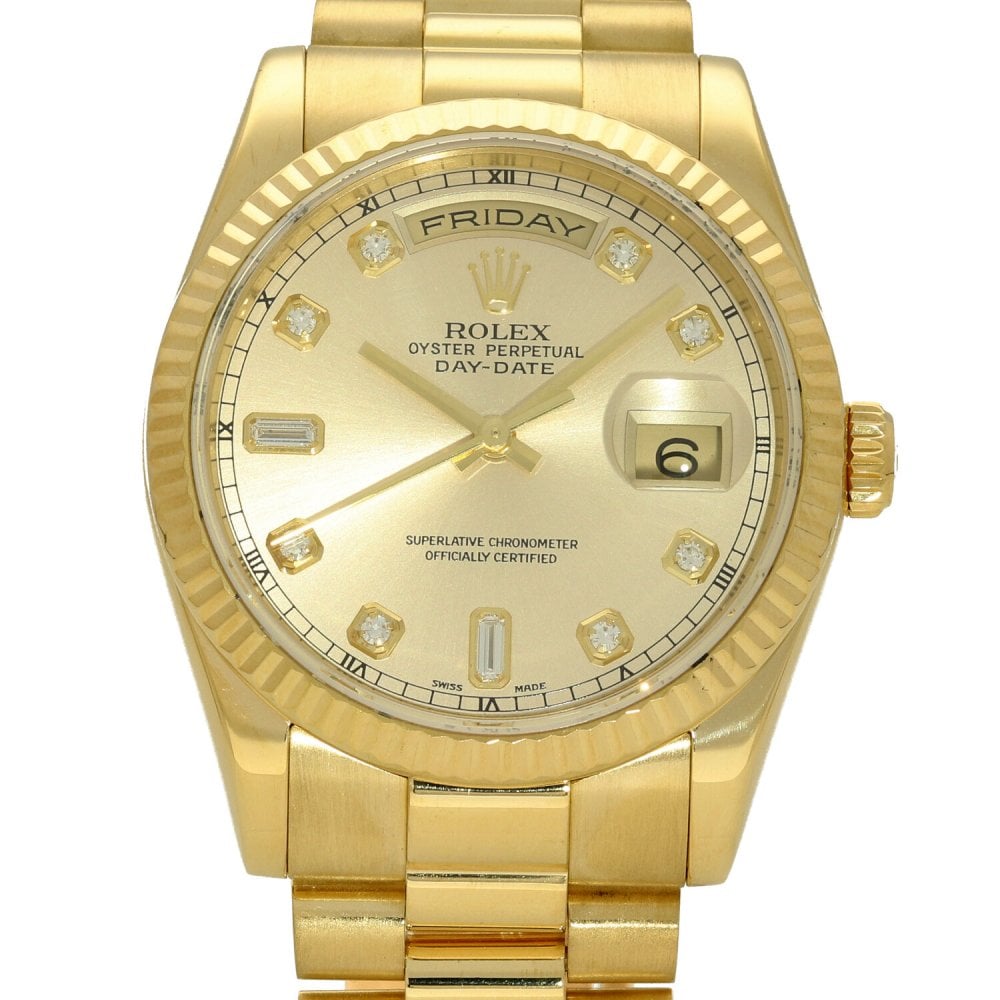Day-Date 118238 - Gold Watch - Diamond Dial - 2003