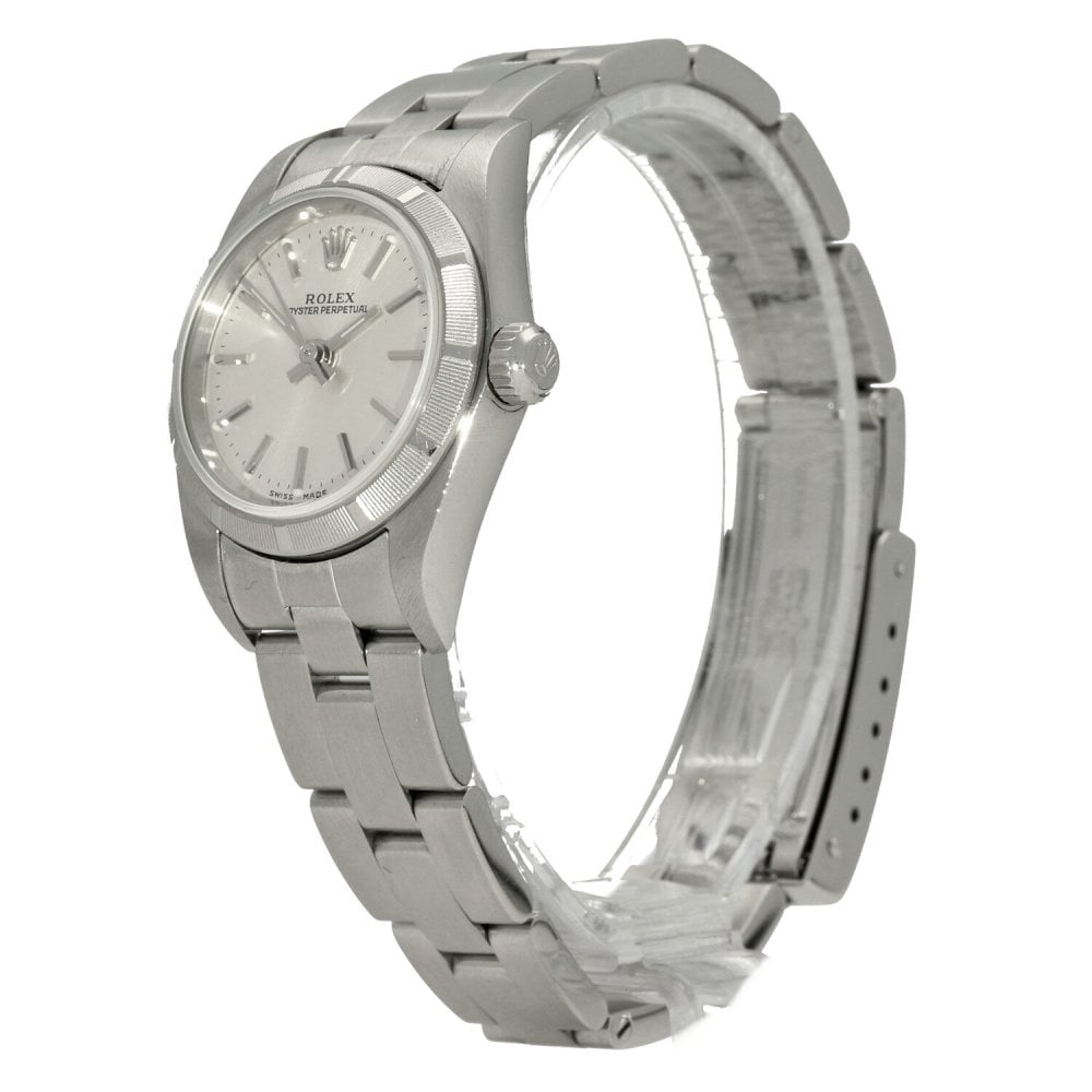 Oyster Perpetual 76030 - Ladies Watch - Silver Dial - 2003