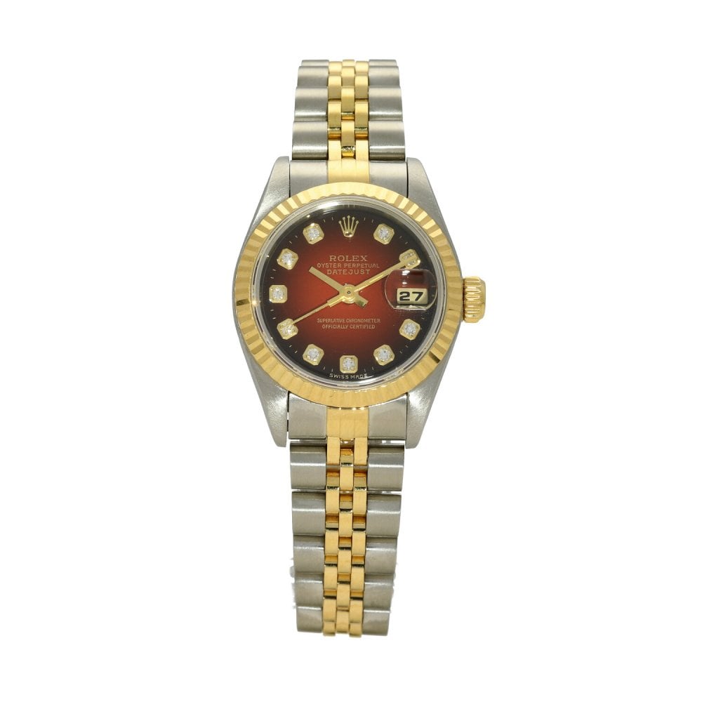 Datejust 69173 - Ladies Watch - Red Diamond Dial - 1998