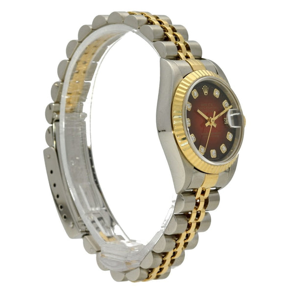Datejust 69173 - Ladies Watch - Red Diamond Dial - 1998