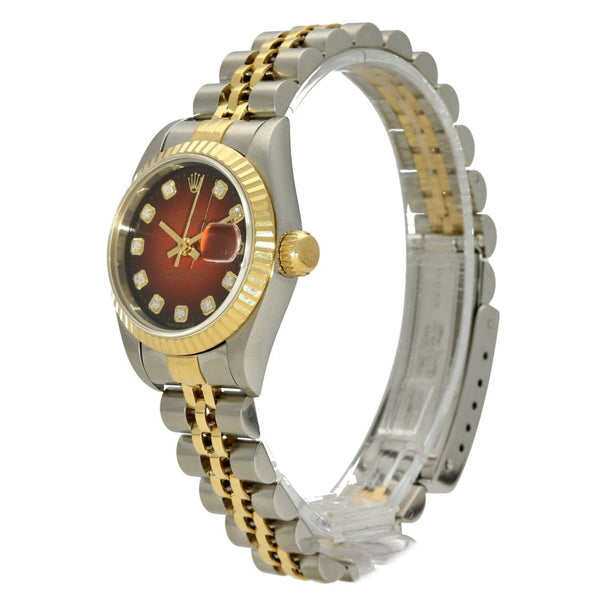 Datejust 69173 - Ladies Watch - Red Diamond Dial - 1998