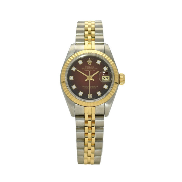 Datejust 69173 - Ladies Watch - Red Diamond Dial - 1989