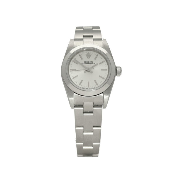 Oyster Perpetual 76080 - Ladies Watch - Silver Dial - 2000