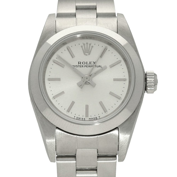 Oyster Perpetual 76080 - Ladies Watch - Silver Dial - 2000
