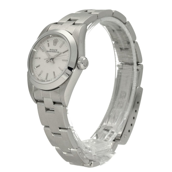 Oyster Perpetual 76080 - Ladies Watch - Silver Dial - 2000
