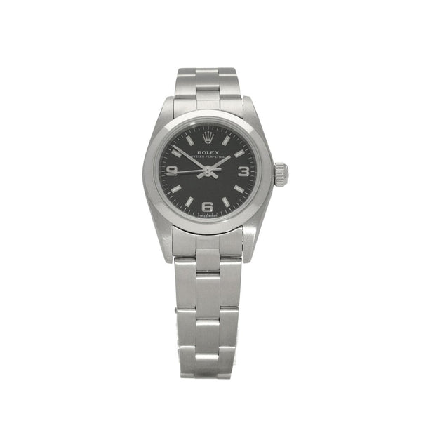 Oyster Perpetual 76080 - Ladies Watch - Black Dial - 2002