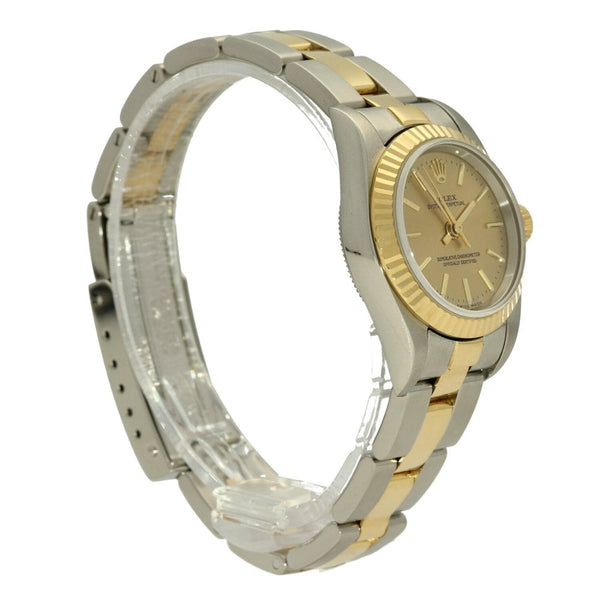 Oyster Perpetual 76193 - Ladies Watch - Champagne Dial - 2002