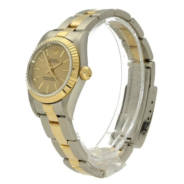 Oyster Perpetual 76193 - Ladies Watch - Champagne Dial - 2002