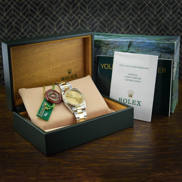 Oyster Perpetual 14233 - Mens Watch - Champagne Dial - 2001