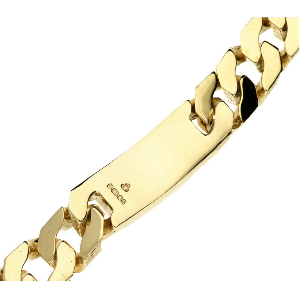 9ct Yellow Gold Gents Identity Bracelet - 177.4g
