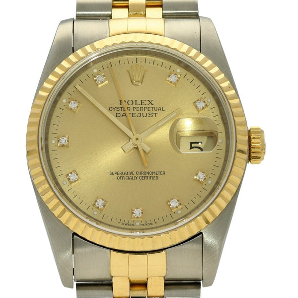Datejust 16233 - Gents Watch - Champagne Dial - 1989