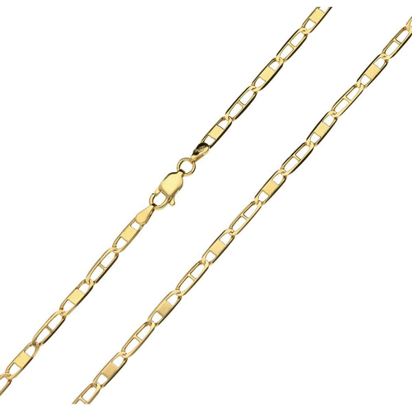 Ladies 9ct Yellow Gold Anchor Chain - 18" - 5.1g