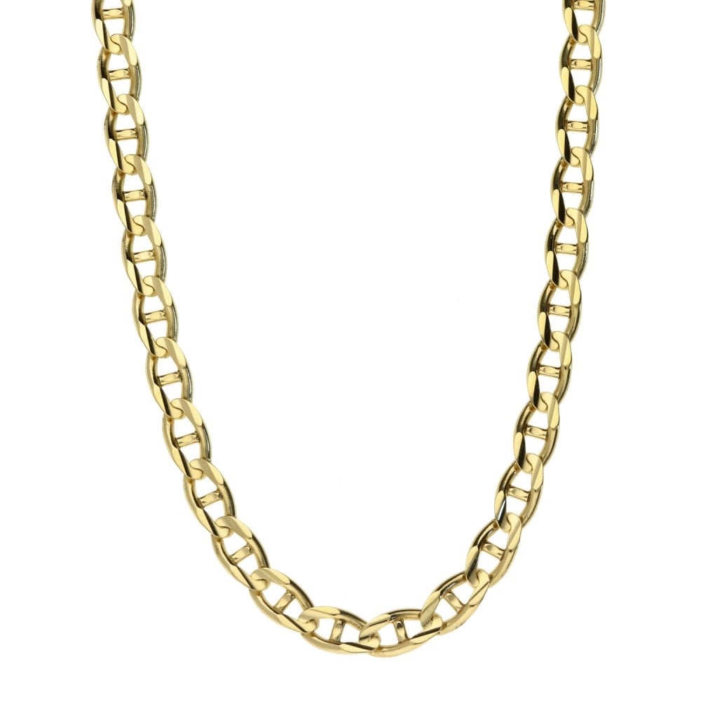 Ladies 9ct Yellow Gold Anchor Chain - 21" - 15.3g