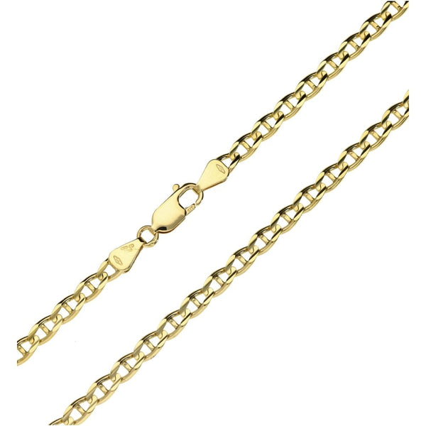Ladies 9ct Yellow Gold Anchor Chain - 21" - 15.3g