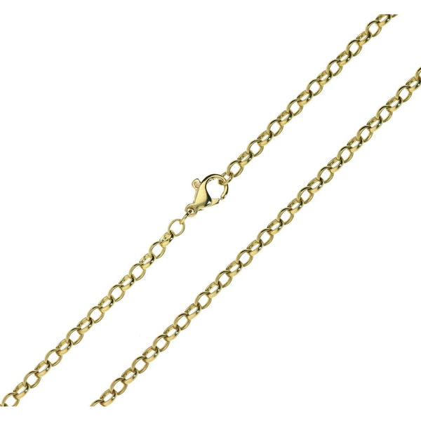 Ladies 9ct Yellow Gold Belcher Chain - 22" - 12.2g