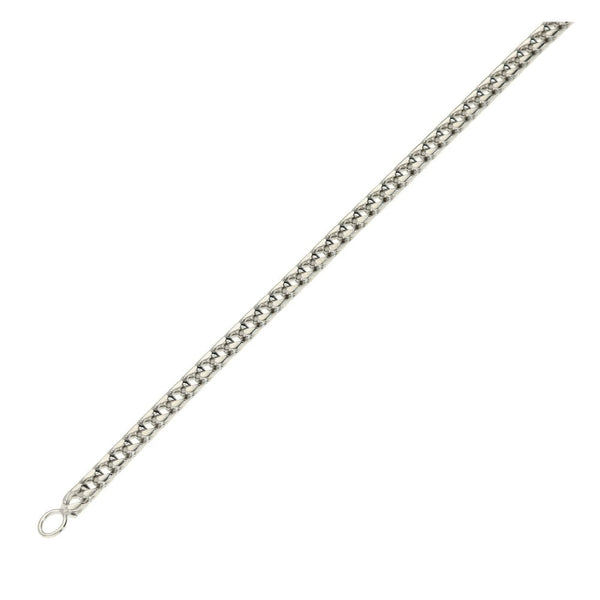 Ladies 9ct White Gold Box Link Bracelet - 7.5" - 9.9g