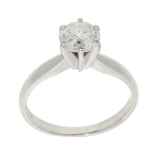 18ct White Gold Diamond Solitaire Ring - Size L - 1.03ct