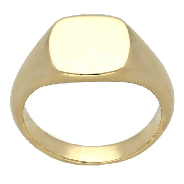 9ct Yellow Gold Oval Signet Ring - Size X - 11.0g