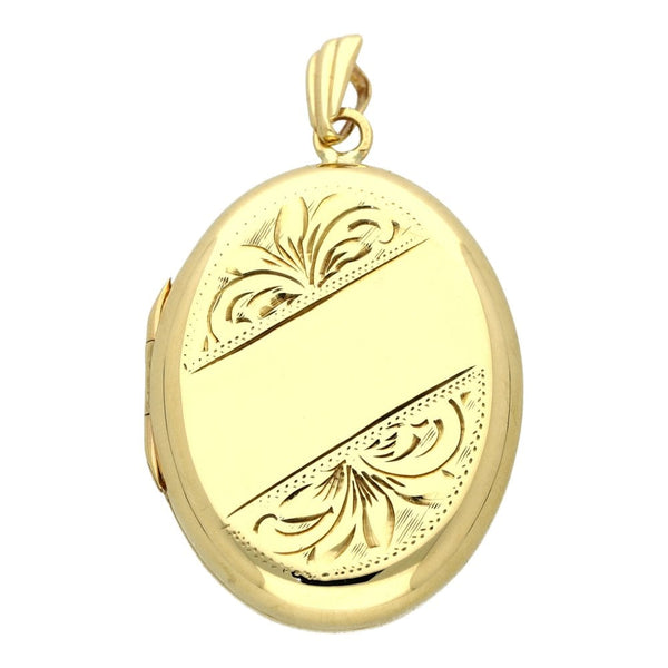 9ct Yellow Gold Locket Pendant - 20mm x 29mm - 4.5g