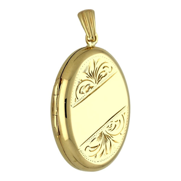 9ct Yellow Gold Locket Pendant - 20mm x 29mm - 4.5g