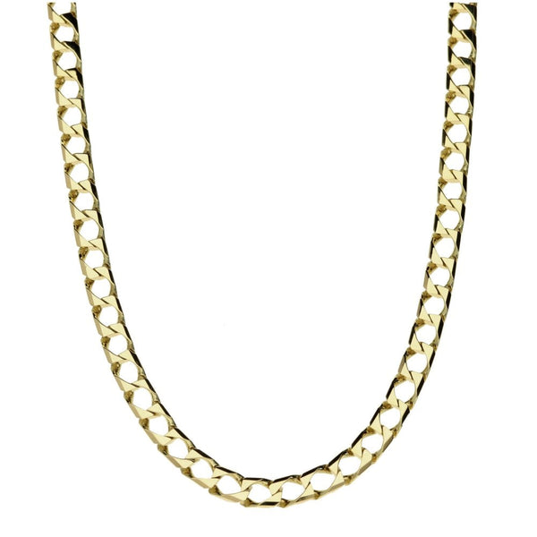 9ct Yellow Gold Curb Chain - 20"