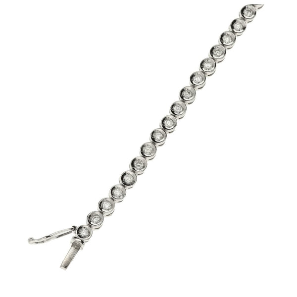 Ladies 18ct White Gold Diamond Tennis Bracelet 1.50ct