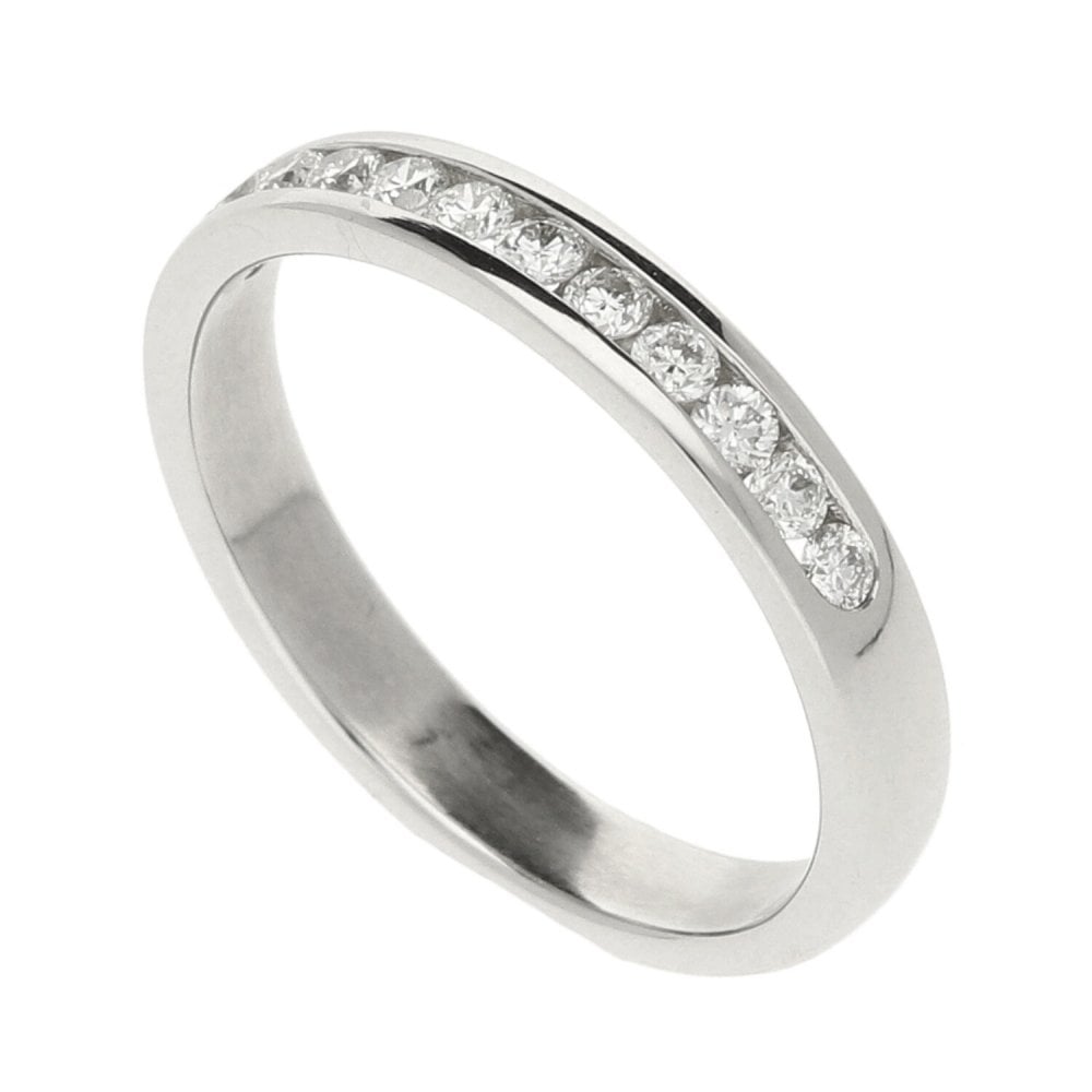 0.25ct Platinum and Diamond Eternity Ring - Size I