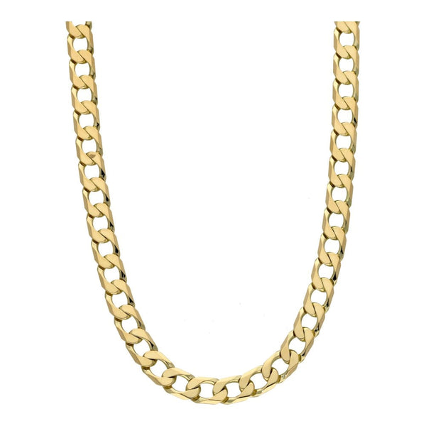 9ct Yellow Gold Flat Curb Chain - 20" - 19.8g