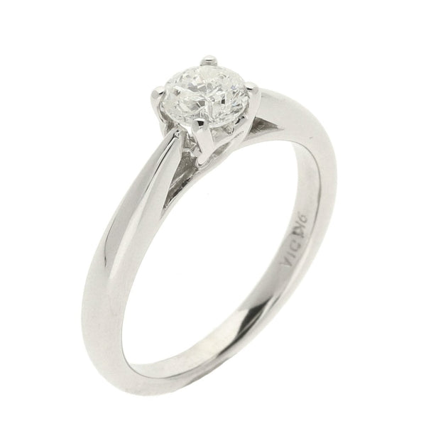 Ladies 9ct White Gold Diamond Engagement Ring - 0.50ct