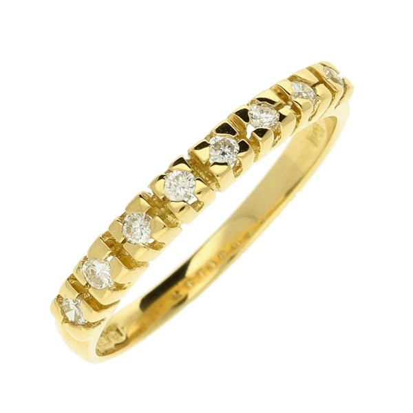 Ladies 18ct Yellow Gold Diamond Half Eternity Ring - 0.15ct