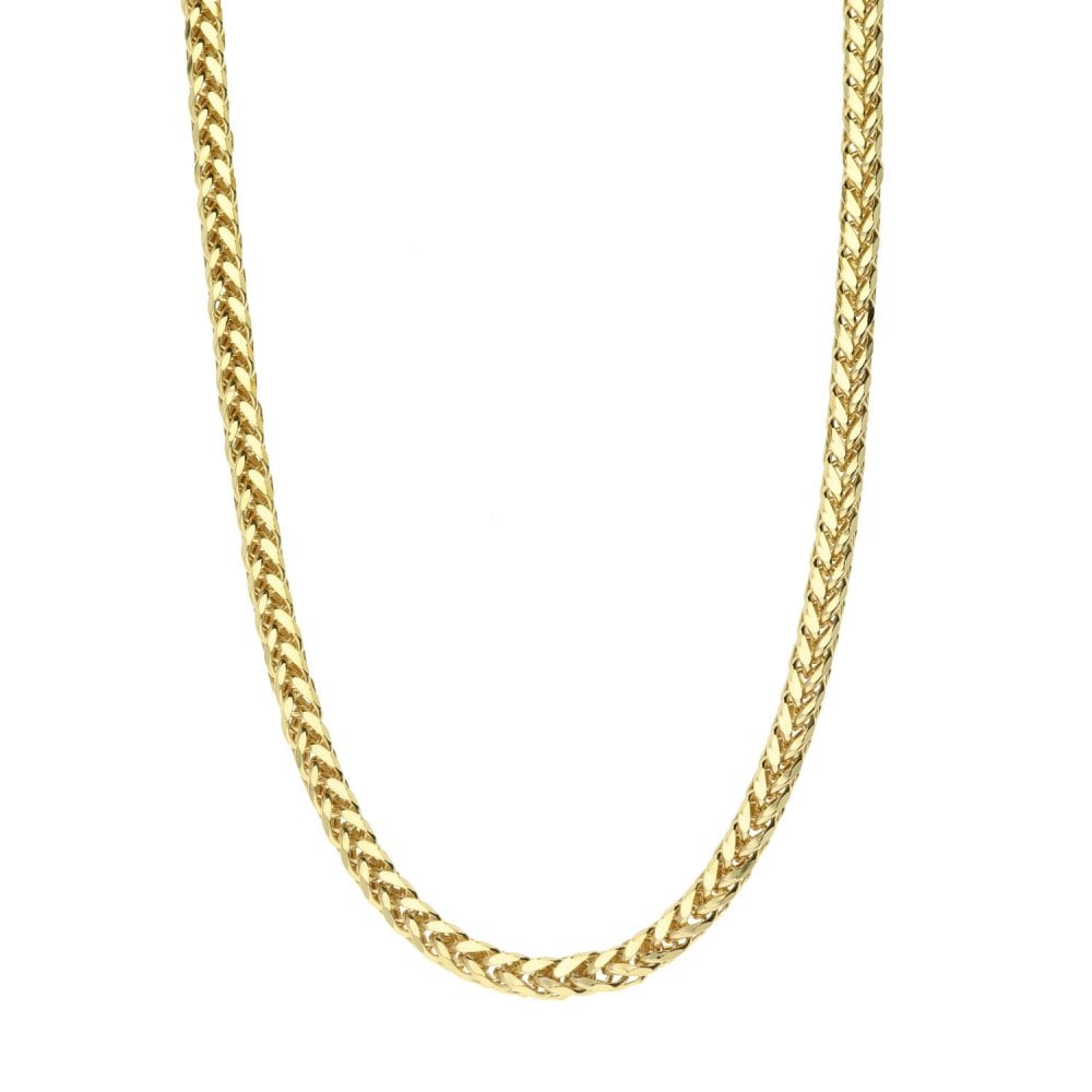 9ct Yellow Gold Spiga Link Chain - 18" - 5.8g