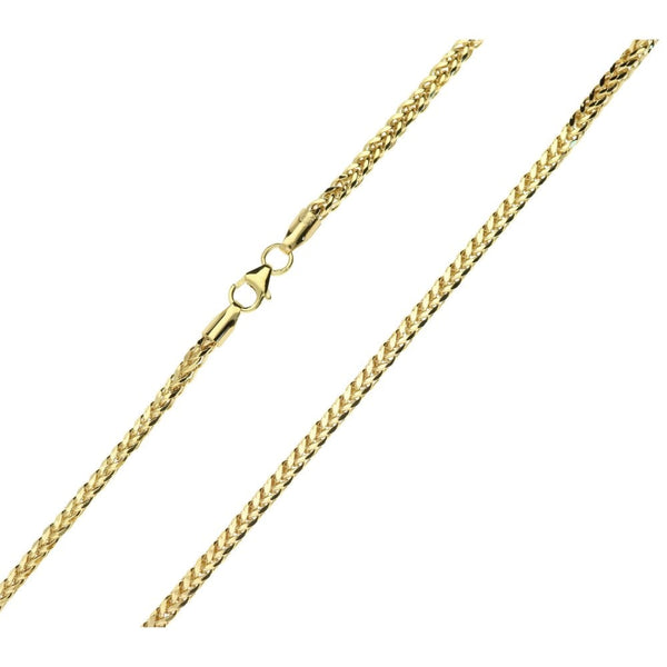 9ct Yellow Gold Spiga Link Chain - 18" - 5.8g