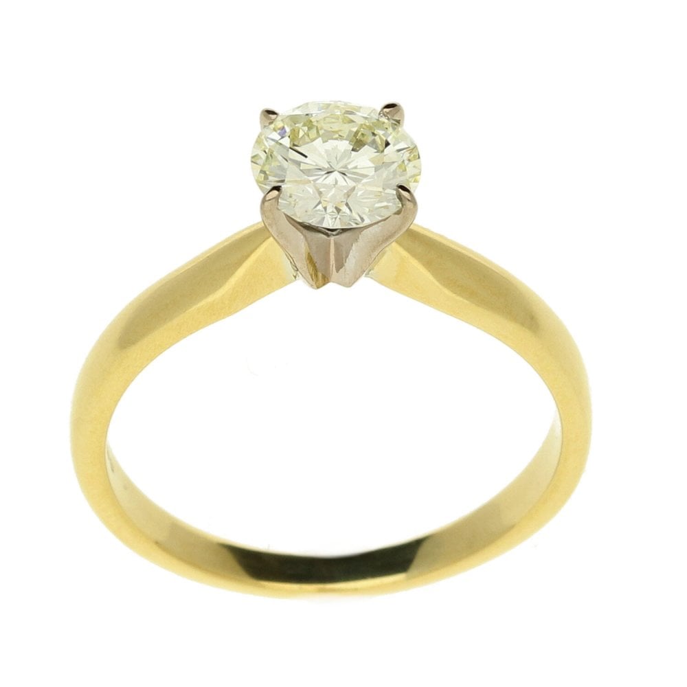 Ladies 18ct Yellow Gold Diamond Engagement Ring - 0.78ct