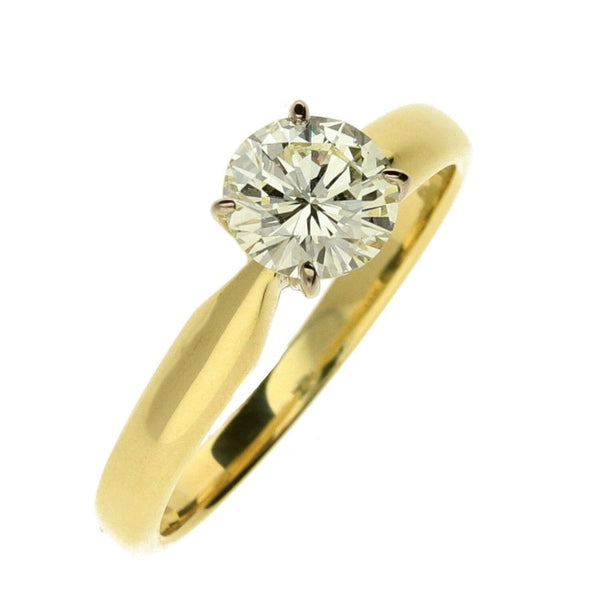 Ladies 18ct Yellow Gold Diamond Engagement Ring - 0.78ct