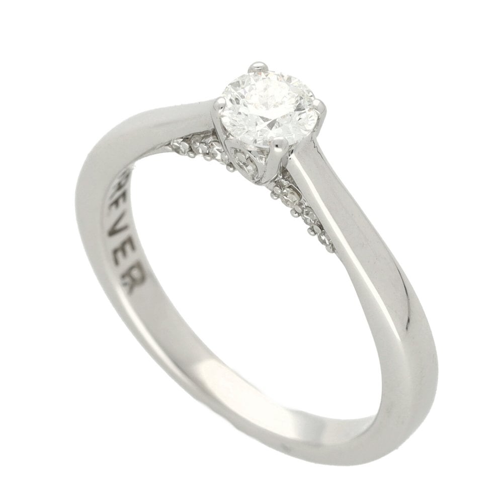 18ct White Gold Forever Diamond Ring - 0.45ct