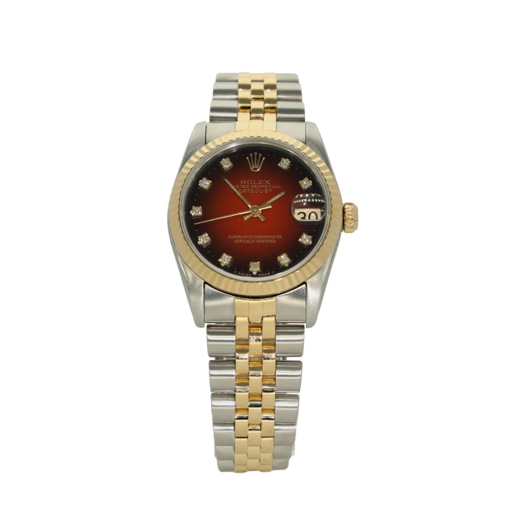 Datejust 68273 - Midsize Watch - Red Dial - 1990