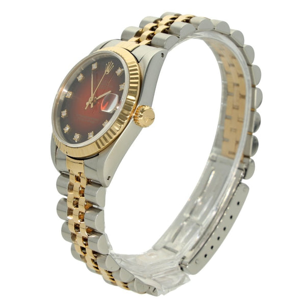 Datejust 68273 - Midsize Watch - Red Dial - 1990