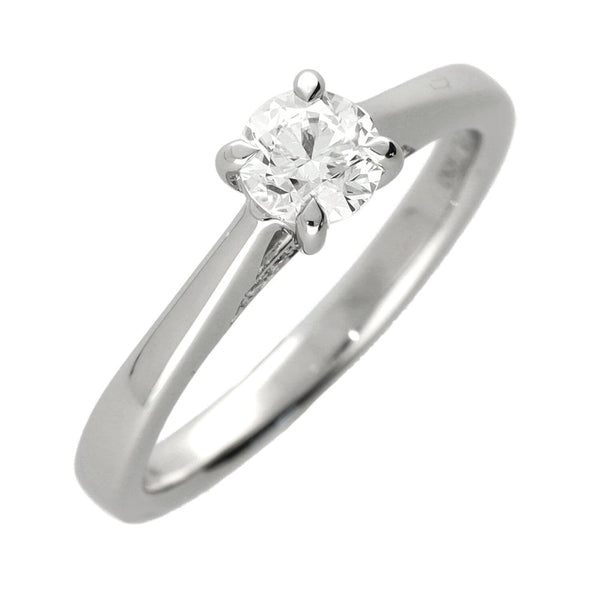 Ladies GIA Certified Platinum Diamond Solitaire Ring - 0.58ct