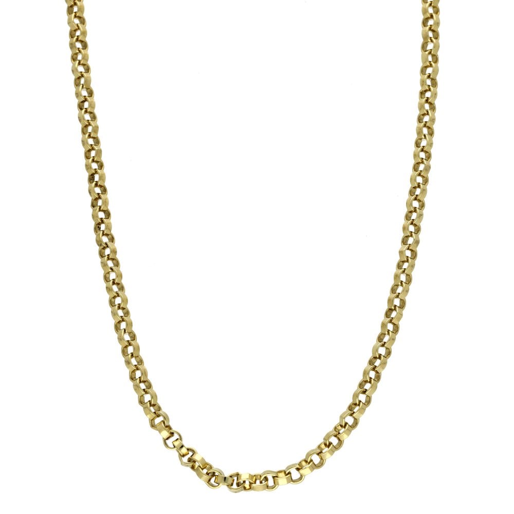 Ladies 9ct Yellow Gold 18" Belcher Chain - 11.1g