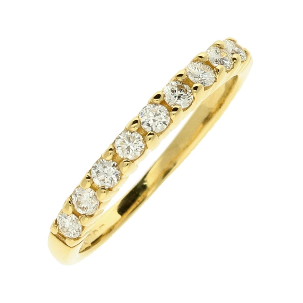 Ladies 18ct Yellow Gold Diamond Eternity Ring - 0.27ct