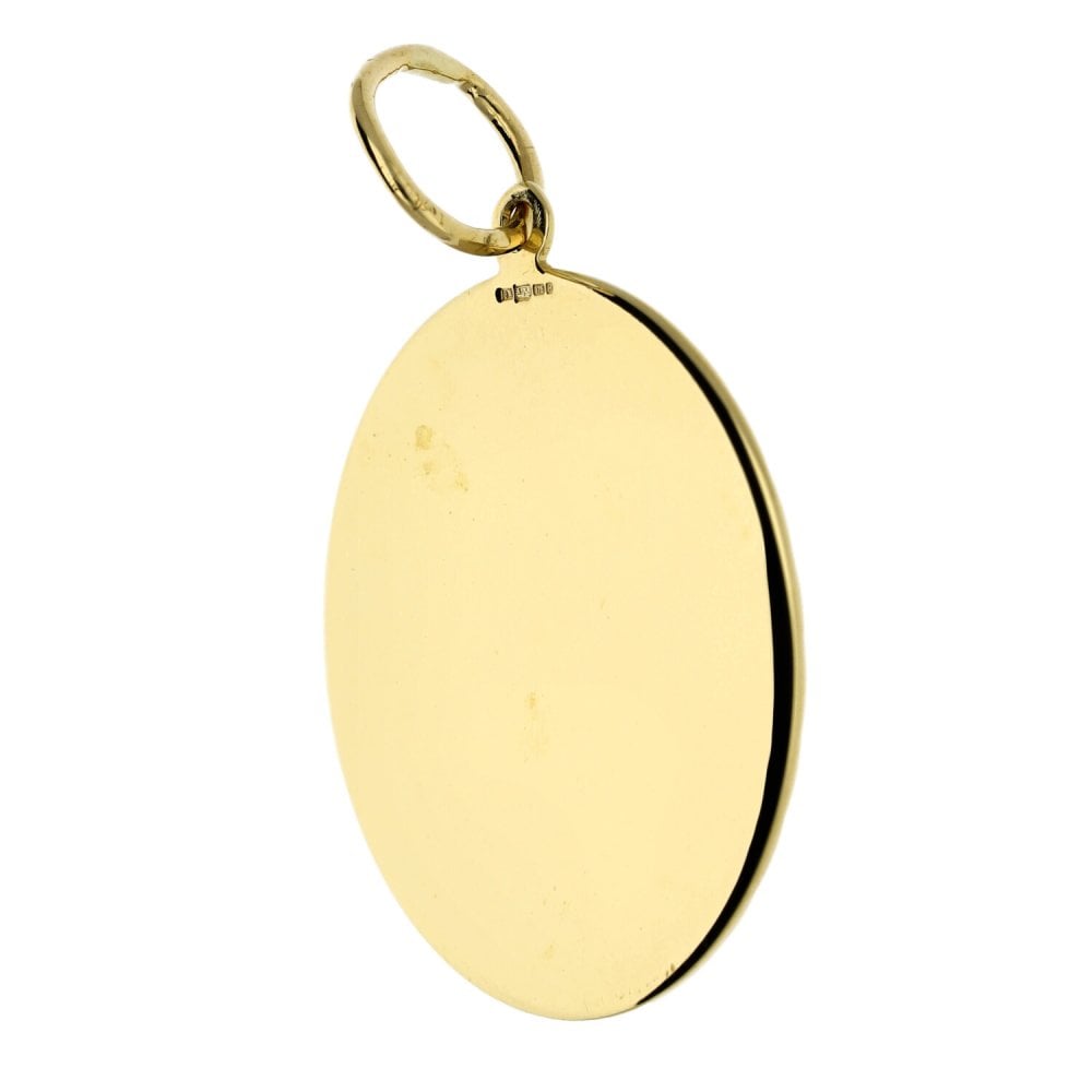 Mens 9ct Yellow Gold St. Christopher Pendant - 3.4g