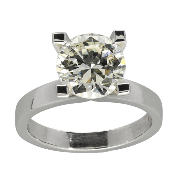 18ct White Gold 3.12ct Certified Diamond Engagement Ring