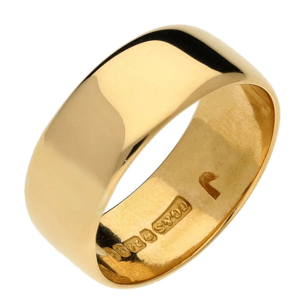 Ladies 22ct Yellow Gold 7mm Wedding Ring - Size L